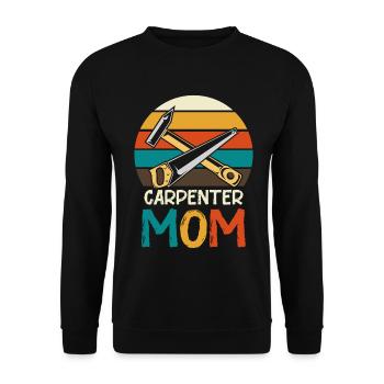 Schreiner Mutter Retro Werkzeug - Unisex Pullover - Schwarz - Vorne - Alina (178cm) & Michal (187cm)