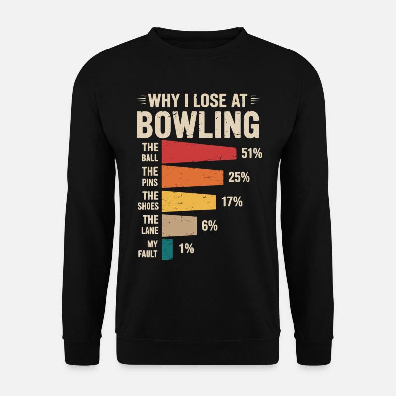 Bowling - Unisex Pullover - Schwarz