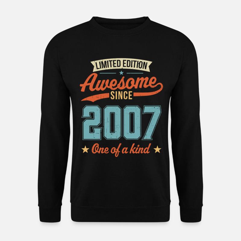 Genial seit 2007 - Unisex Pullover - Schwarz