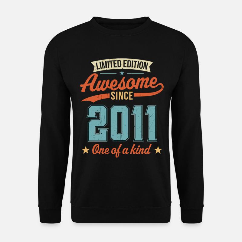 Genial seit 2011 - Unisex Pullover - Schwarz