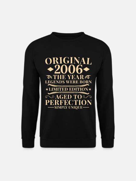 Original 2006 Jahrgang 20. Geburtstag - Unisex Pullover - Schwarz