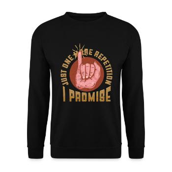 Deaf Deaf Hearing Impairment - Unisex Sweatshirt - black - Front - Alina (178cm) & Michal (187cm)