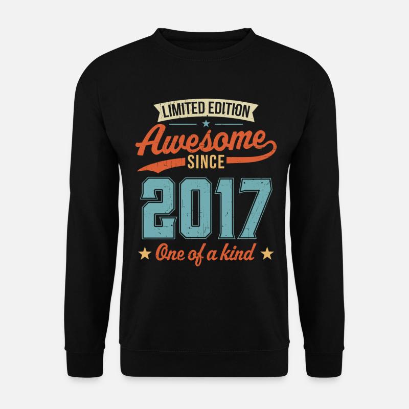 Awesome Since 2017 - Unisex Sweatshirt - black
