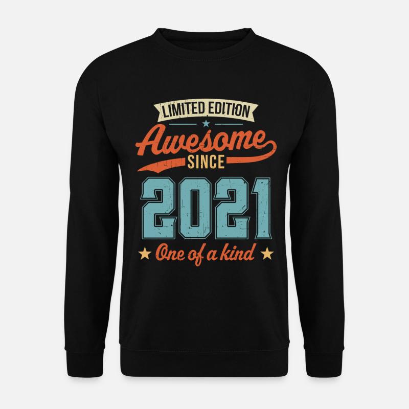 Genial seit 2021 - Unisex Pullover - Schwarz