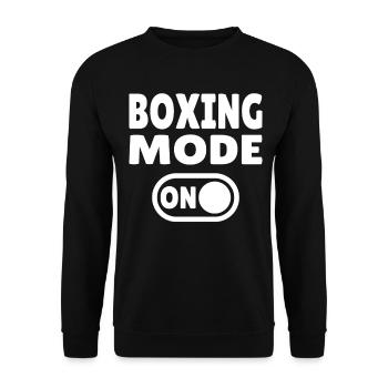 Mode Boxe ON - Artistes martiaux et boxeurs - Sweat-shirt Unisexe - noir - Devant - Alina (178cm) & Michal (187cm)