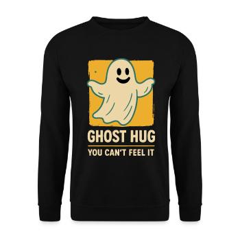 Câlin fantôme Vous ne pouvez pas le sentir drôle en disant Halloween - Sweat-shirt Unisexe - noir - Devant - Alina (178cm) & Michal (187cm)