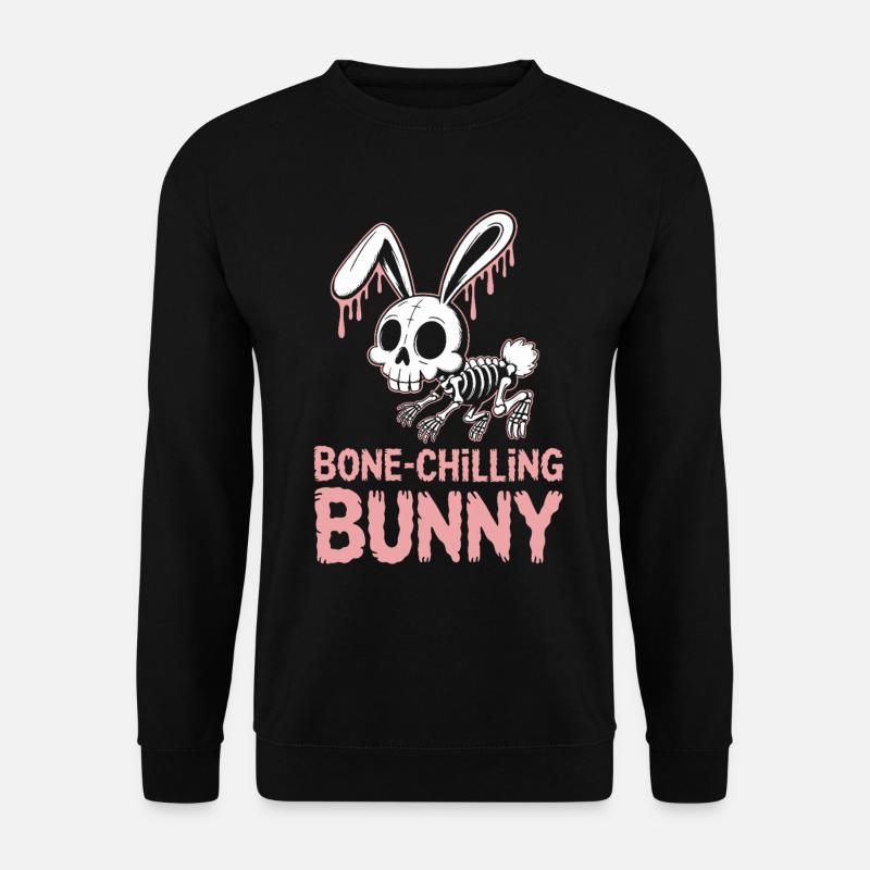 Bone-Chilling Bunny Halloween - Unisex Sweatshirt - black