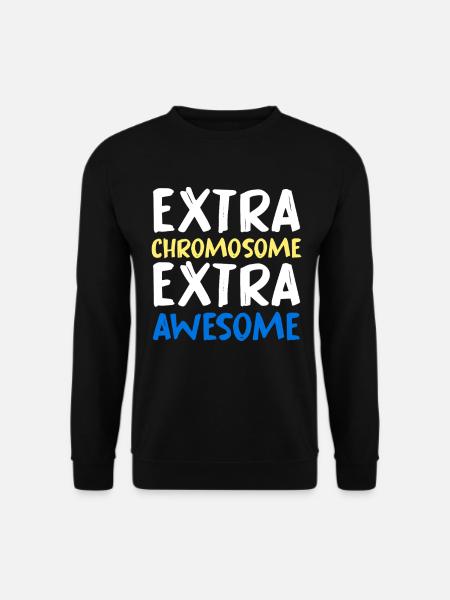Extra Chromosome Extra Awesome - Unisex Sweatshirt - black