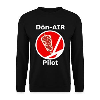Pilote de Dön-Air - Sweat-shirt Unisexe - noir - Devant - Alina (178cm) & Michal (187cm)