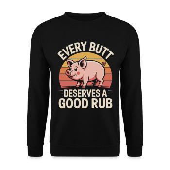 Griller BBQ Fumoir Drôle de dicton - Sweat-shirt Unisexe - noir - Devant - Alina (178cm) & Michal (187cm)