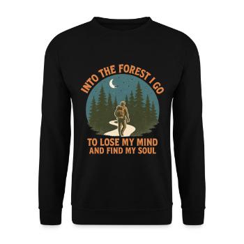 Randonnée Randonneurs Forêt - Sweat-shirt Unisexe - noir - Devant - Alina (178cm) & Michal (187cm)