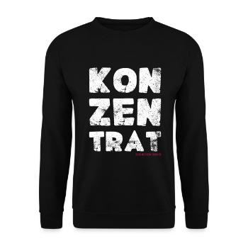 Je ne suis pas petit, je suis un concentré qui dit - Sweat-shirt Unisexe - noir - Devant - Alina (178cm) & Michal (187cm)