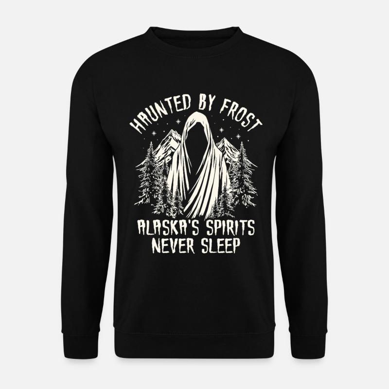Frost ghosts over Alaska's peaks - Unisex Sweatshirt - black