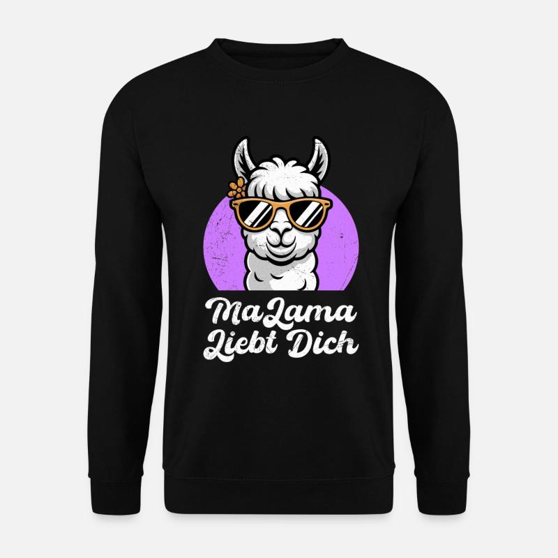 Bientôt maman MALAMA T'AIME Drôle - Sweat-shirt Unisexe - noir