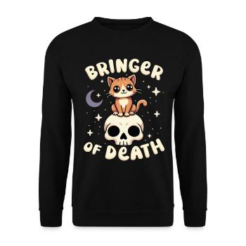 Bringer of Death - Unisex Sweatshirt - black - Front - Alina (178cm) & Michal (187cm)