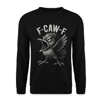 Crash Raven Call F-CAW-F - Sweat-shirt Unisexe - noir - Devant - Alina (178cm) & Michal (187cm)