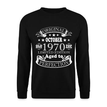 Légende du 55e anniversaire Octobre 1970 - Sweat-shirt Unisexe - noir - Devant - Alina (178cm) & Michal (187cm)