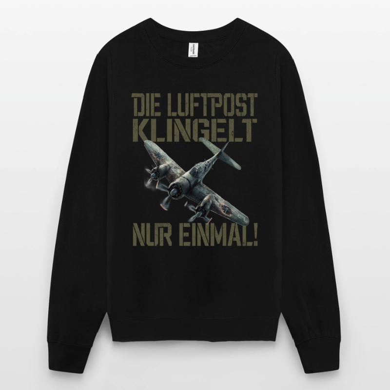 Die Luftpost Klingelt Nur Einmal Flugzeug Unisex Pullover