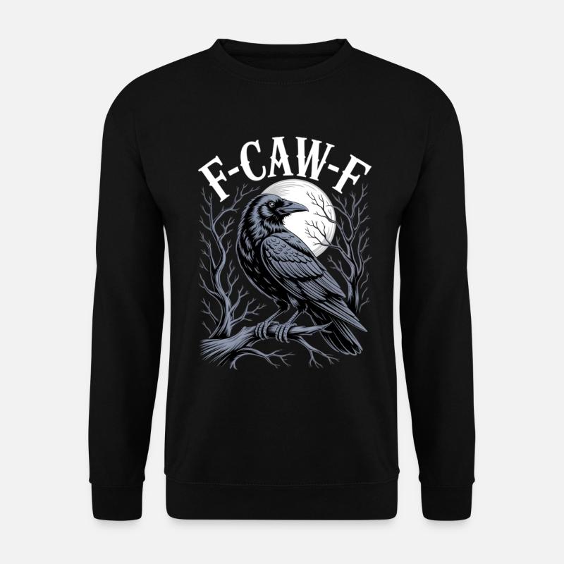 Raven Moon Gothic Emblem - Unisex Sweatshirt - black