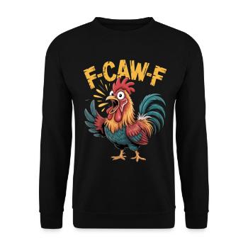Mascotte Vibrant Rooster FCAWF - Sweat-shirt Unisexe - noir - Devant - Alina (178cm) & Michal (187cm)