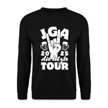Bachelor Party - The Last Tour 2025 - Unisex Sweatshirt - black - Front - Alina (178cm) & Michal (187cm)