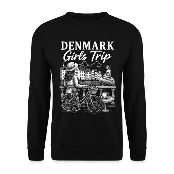 Denmark Girls Trip - Unisex Sweatshirt - black - Front - Alina (178cm) & Michal (187cm)