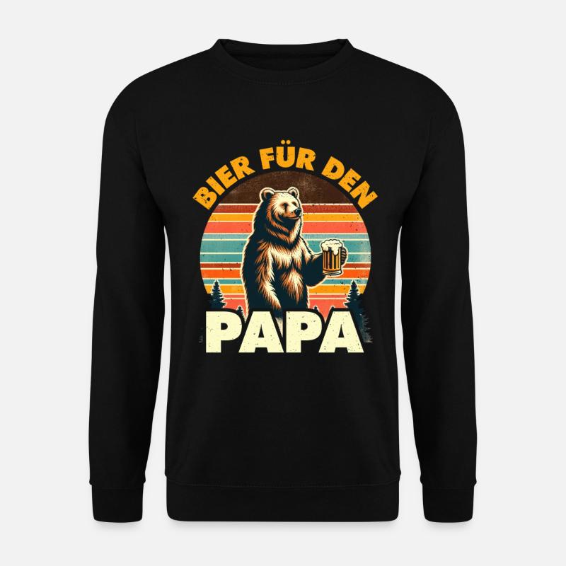 Father-to-be BEER FOR DAD Funny - Unisex Sweatshirt - black