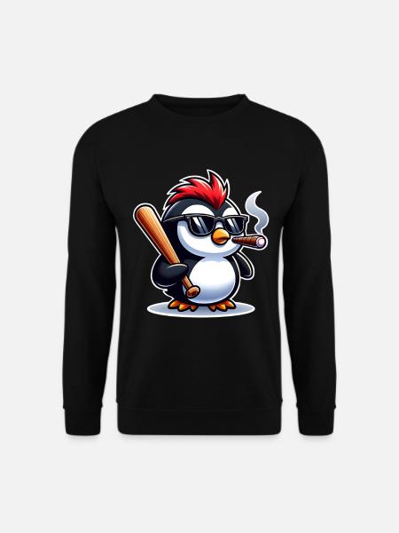 Pingouin - Sweat-shirt Unisexe - noir