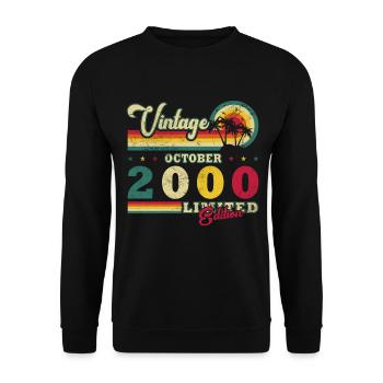 2000 October 2000 Jubilee October 2000 - Unisex Sweatshirt - black - Front - Alina (178cm) & Michal (187cm)