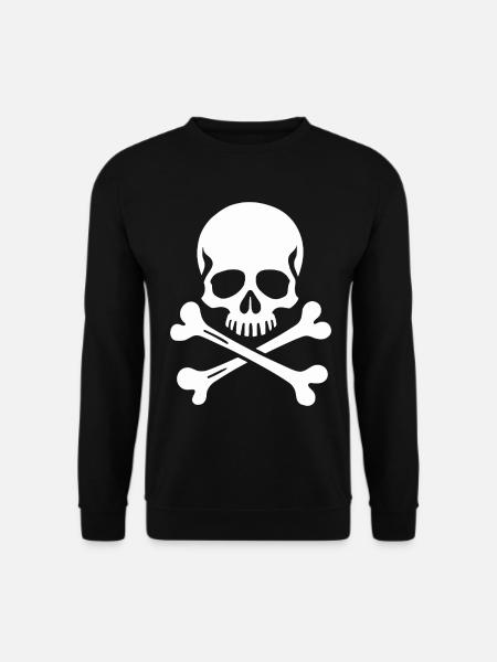Classic Jolly Roger Skull - Unisex Sweatshirt - black