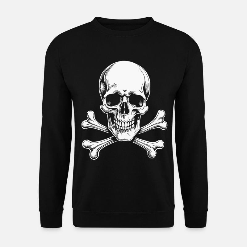 Classic Jolly Roger Skull - Unisex Sweatshirt - black