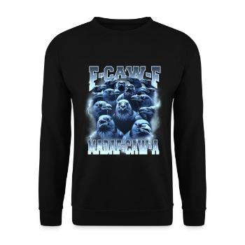 Raven Storm F-Caw-A - Unisex Sweatshirt - black - Front - Alina (178cm) & Michal (187cm)