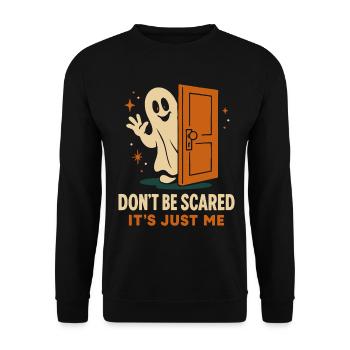 Hab keine Angst, es gibt nur mich, Ghost, Halloween - Unisex Pullover - Schwarz - Vorne - Alina (178cm) & Michal (187cm)