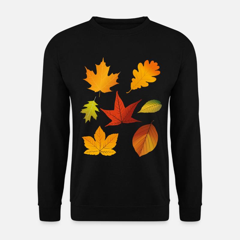 Herbstlaub - Unisex Pullover - Schwarz