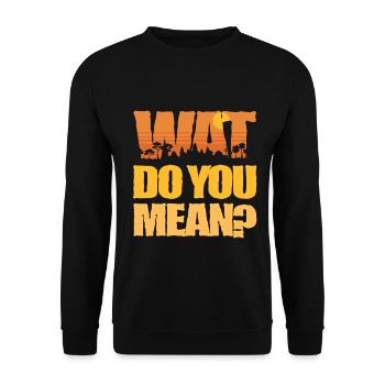Cambodge Cambodgiens Wat Voulez-vous dire ? - Sweat-shirt Unisexe - noir - Devant - Alina (178cm) & Michal (187cm)