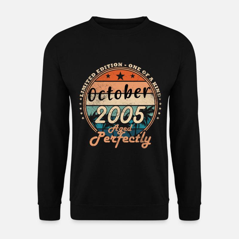 BIRTHDAY 2005 OCTOBER - Unisex Sweatshirt - black