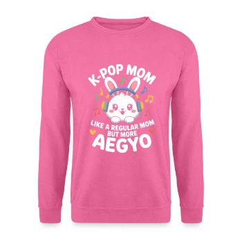 K-Pop Maman Drôle Corée Musique Aegyo - Sweat-shirt Unisexe - rose - Devant