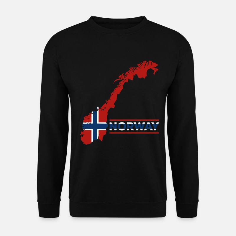 Norwegen Urlaub Natur Geschenk - Unisex Pullover - Schwarz