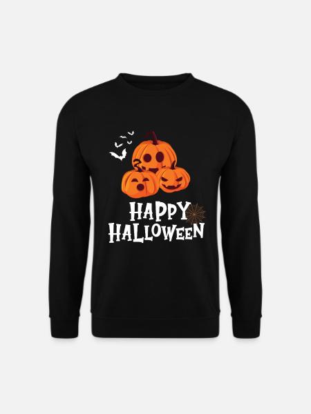 Friendly Pumpkin - Happy Halloween - Unisex Sweatshirt - black