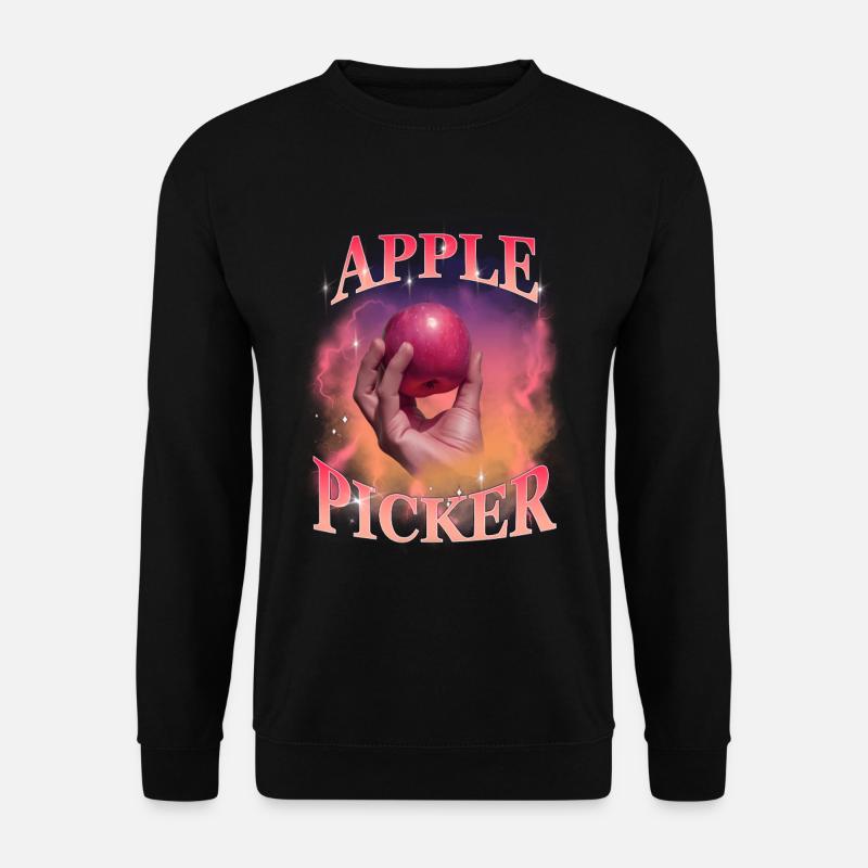 Apple Picker Retro Sunset - Unisex Pullover - Schwarz