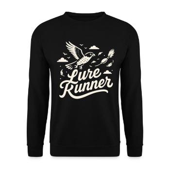 Falcon Lure Runner Falconry Birds Equipment - Unisex Sweatshirt - black - Front - Alina (178cm) & Michal (187cm)