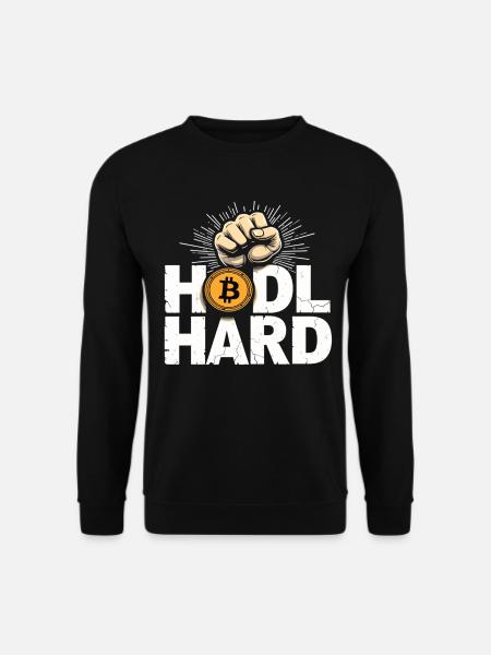 Btc Bitcoin HARD – Bitcoin Crypto - Unisex Sweatshirt - black
