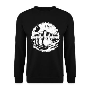 Jeu de bowling - Sweat-shirt Unisexe - noir - Devant - Alina (178cm) & Michal (187cm)