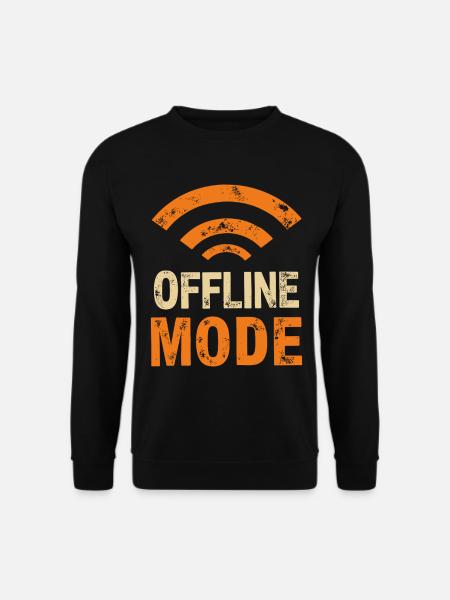 Endlich im Funkloch – Offline-Modus - Unisex Pullover - Schwarz