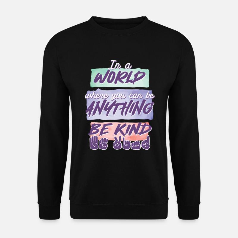 ASL Dolmetscher Gebärdensprache - Unisex Pullover - Schwarz