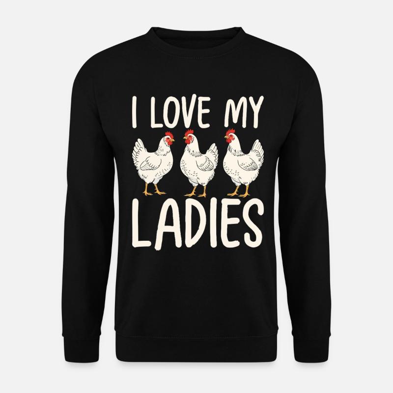 J’adore mes poules mesdames - Sweat-shirt Unisexe - noir