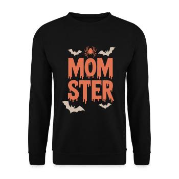 Momster Halloween Fontdrip - Sweat-shirt Unisexe - noir - Devant - Alina (178cm) & Michal (187cm)