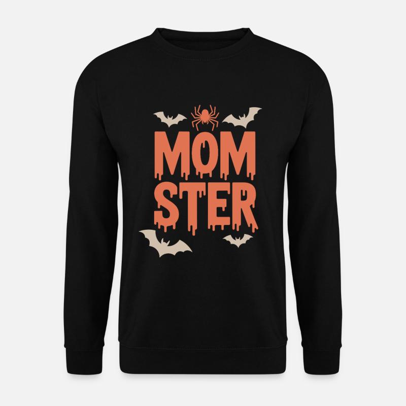 Momster Halloween Schriftdrip - Unisex Pullover - Schwarz