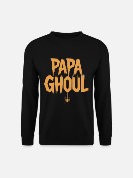 Papa Ghoul Spider Pendant - Unisex Sweatshirt - black