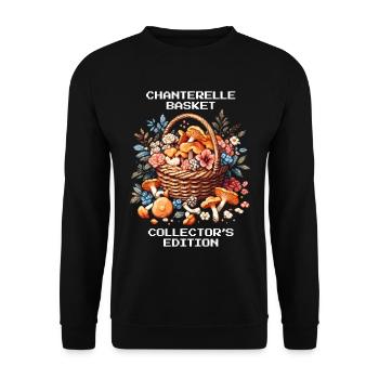 Chanterelle Basket | Collector's Edition Forager - Unisex Sweatshirt - black - Front - Alina (178cm) & Michal (187cm)